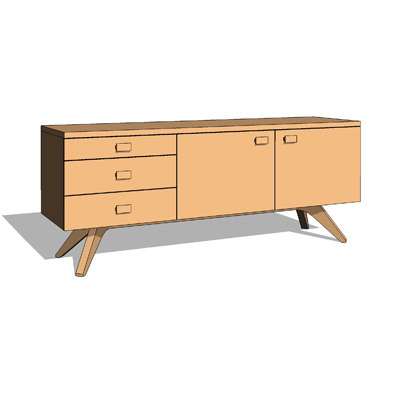 Cross Credenza
